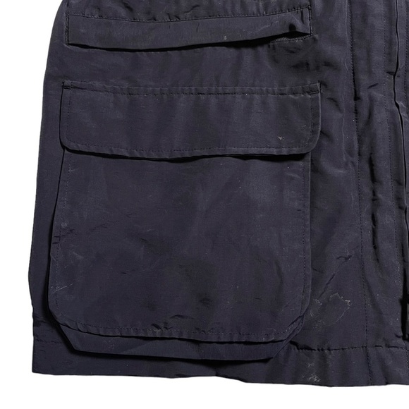 J. Crew Vintage Navy Cotton Nylon Oarsman Zip Parka Multiple Pockets Men’s Small - Picture 4 of 11